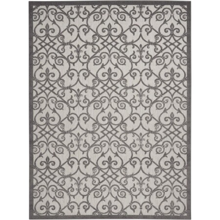 Palacedesigns 8 x 11 ft. Gray & Charcoal Indoor & Outdoor Area Rug PA3657770